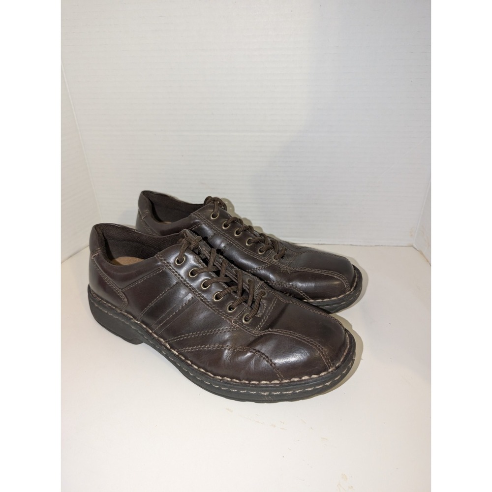 GBX Men's Brown Leather Presley‎ Lace Up Casual Dress Shoes 9M